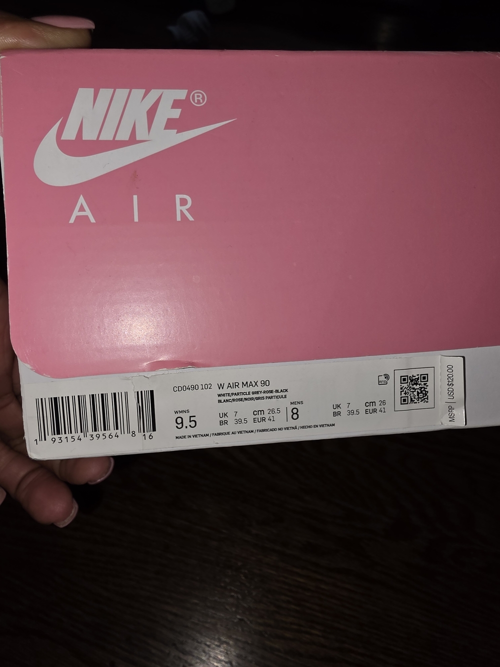 Nike Women’s Gray, Pink & Black Air-Style Sneakers - Picture 11 of 11